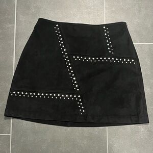 Express suede mini skirt